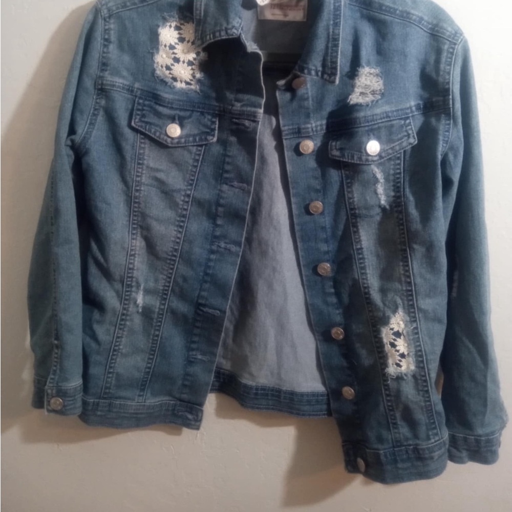 Distressed Blue Denim Jacket